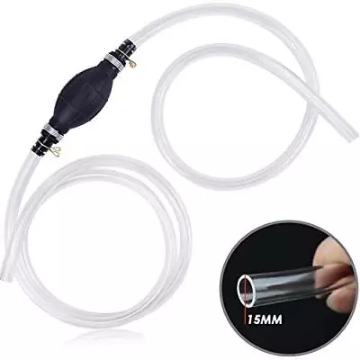 Gasoline Siphon Hose Upgrade 15mm Diameter Nozzle Gas Oil Water Fuel Transfer Si • $15.58