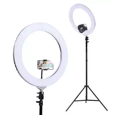 Embellir Ring Light 19  LED 6500K 5800LM Dimmable Diva With Stand Silver • $133.95