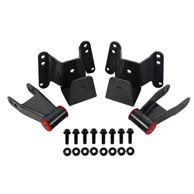 4  Rear Drop Shackle Hanger Leaf Spring Lowering Kit For 1973-1987 Chevy C10 2WD • $67.22
