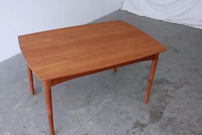 Mid Century Danish Modern Teak Dining Table  Unique  Leafs • $2500