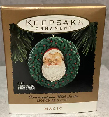 Hallmark 1994 Keepsake Ornament Conversations With Santa Motion & Voice • $10