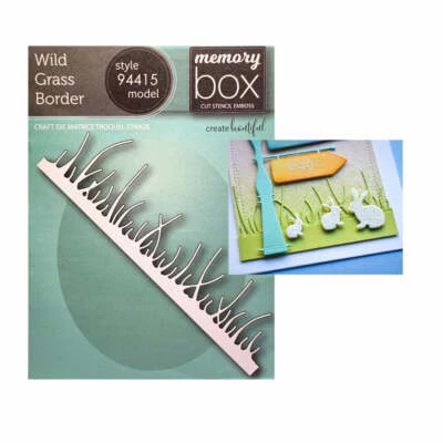 $15 • Buy Memory Box Discontinued Cutting Die Wild Grass Border #94415