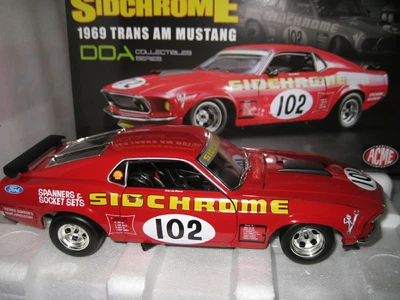 $249.99 • Buy Acme Dda 1/18 1969 Ford Boss 302 Mustang Trans Am Jim Richards #102 Sidchrome 