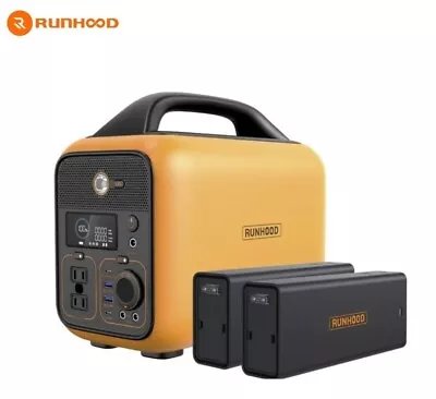 Runhood 110V/600W Portable Power Station With 2 Modular Batteries MQ12 • $710