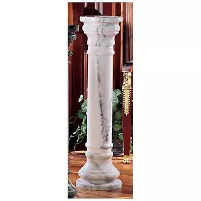 PO8040W - Solid Marble Columns: White - Large 40  Tall • $779.99