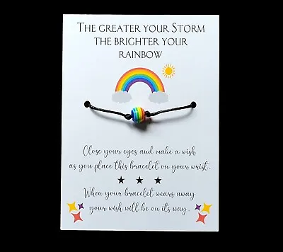 Wish Bracelet  Rainbow  Make A Wish • £1.75