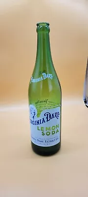 Vintage Virginia Dare Lemon Soda Bottle 24 Oz Valley Park Bottling Co Missouri • $10