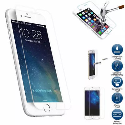 HQ PREMIUM REAL TEMPERED GLASS SCREEN PROTECTOR FOR IPHONE SE 5S 5C 5 D6 • $5.75