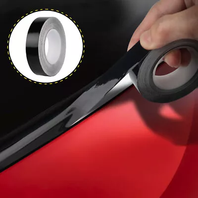 10m Car Window Trim Vinyl Film Door Waistline Sticker Black Line DIY Accessories • $9.40