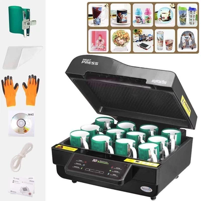 $562.65 • Buy 3D Vacuum Sublimation Heat Press Machine Kit For Phone Case Mug Cups Printing