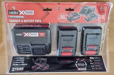 Brand New Ozito PXC 18V 2.0Ah & 4.0Ah Li-Ion Battery And Compact Fast Charger • $1999.90