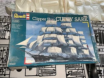 Vintage Revell 1:220 Clipper Ship — Cutty Sark Not Sure If Kit Is Complete • $20