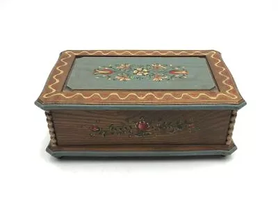 Vintage ANRI Swiss Musical Movement Music Jewelry Box Tales From The Vienna • $9.99