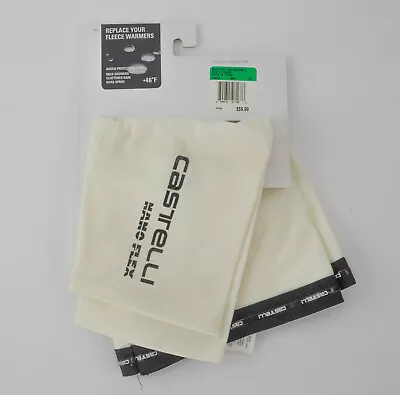 Castelli Nanoflex Knee Warmers Size Unisex XL White Cycling Bike • $18.30