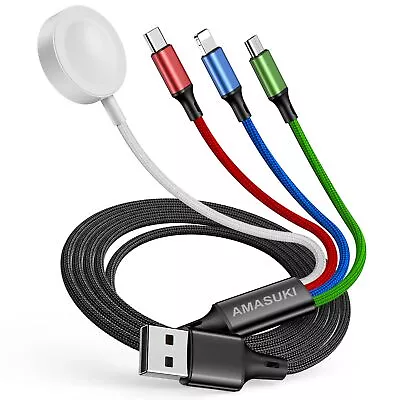 Travel 4 In 1 IWatch & IPhone ChargerMulti Charging Cable For Apple Watch Ch... • $21.05