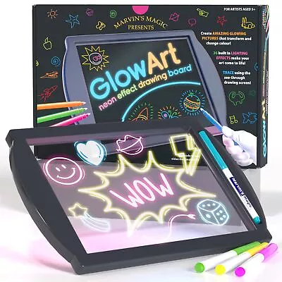 Marvin's Magic - Black Glow Art - Kids Doodle Board - Neon Drawing Board • $32.99