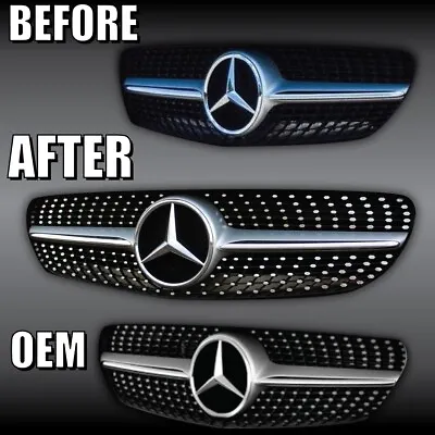 Mercedes Benz C Class A Class CLA/E-Class/GLC/S550/SLC Diamond Grille Stickers • $50