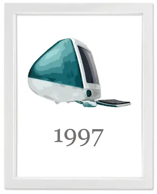 IMac Apple Computer Gift Unframed Wall Art Photo Print Vintage Tech History • $17.95