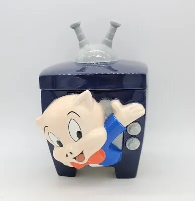 Vintage 3-D Porky Pig Cookie Jar Looney Tunes / Warner Bros  Nice • $98.99