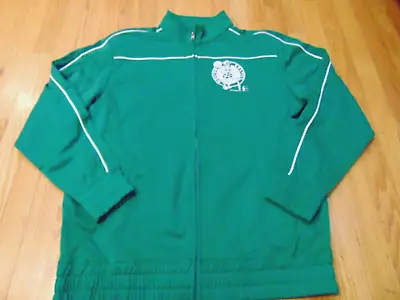 Majestic Nba Hwc Boston Celtics Green Track Jacket Size L • $37.19