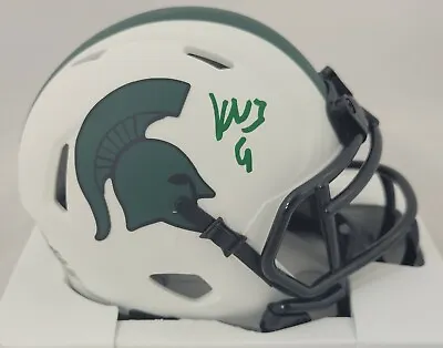 Kenneth Walker Iii Signed Michigan State Spartans Lunar Speed Mini Helmet • $139.99