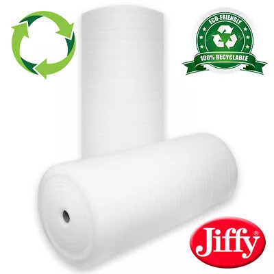 ECO-FRIENDLY JIFFY FOAM WRAP ROLLS 1mm 1.5mm 2.5mm & 4mm - ALL WIDTHS/SIZES • £268