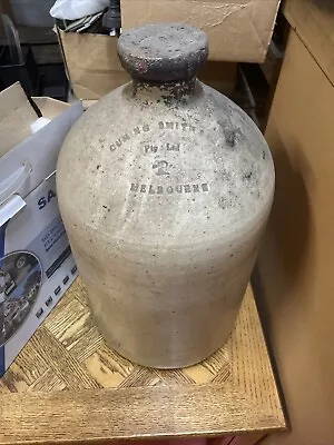 ANTIQUE LARGE DEMIJOHN Cuming Smith & Co No: 2 Pty Ltd Melbourne RARE • $90