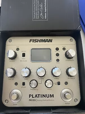 Fishman DI For Guitar Mandolin Fiddle Live Musicians. Opened It And Tested. • $290