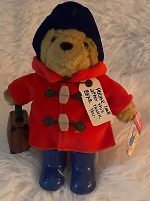 Michael Bond PADDINGTON BEAR In Red Jacket Plush Soft Toy Rainbow Designs 19cm • £11.99