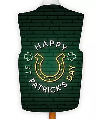$21.13 • Buy St Patricks Day Bright Sign Design Fancy Dress Waistcoat
