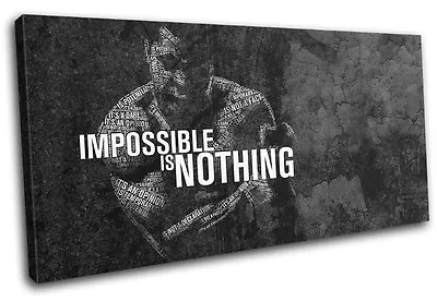 Muhammad Ali Boxing Quote Grunge Sports SINGLE CANVAS WALL ART Picture Print • £29.99