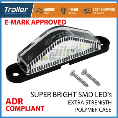 $13.50 • Buy Led License Number Plate Light Lamp Truck Caravan Trailer Boat 10-30v Van Ute