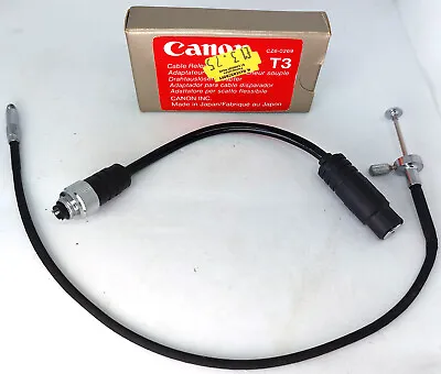 Canon Remote Switch Adapter T3 & Manual 8 Inch Cable Release Switch T90 T70 T50 • £9.99