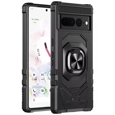 Robotic Series Dual Layer Hybrid Case With Ring Grip For Google Pixel 7 Pro - • $8.99