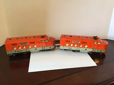 Vintage Marx Southern Pacific 6000 Engine And Dummy Tin Trains  • $49.99