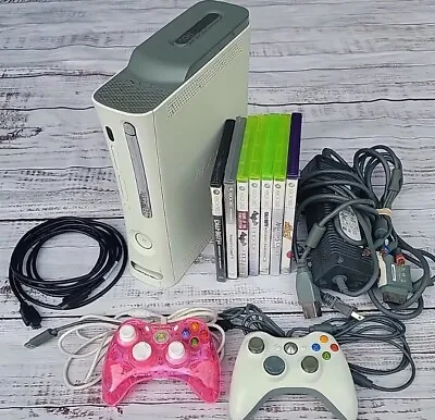 $79.98 • Buy Microsoft Xbox 360 White Console Bundle HDMI Games Tested