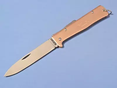 OTTER-Messer MERCATOR 10626 Copper Carbon Lockback Knife 4 3/8  Closed Germany • $59.99