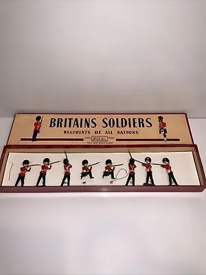 Vintage Nice Grenadier Guards 3 Position Lead Soldiers Boxed Set #1283 • $114.70