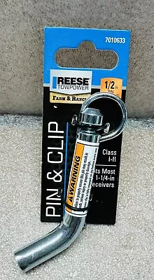 1/2  Dia Pin And Clip Reese Towpower Class I - II Fits 1 -1/4  Receiver • $9.99