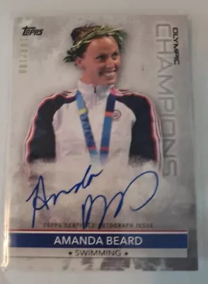 AMANDA BEARD 2020 Topps OLYMPIC CHAMPIONS AUTOGRAPH /100 #OC-AB AUTO • $39.99