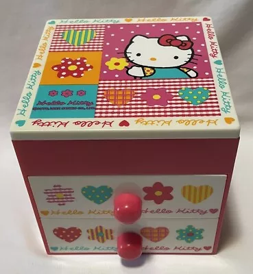 Vintage 1992 Sanrio Hello Kitty Jewelry Box Chest Drawers With Mirror Japan HTF • $40