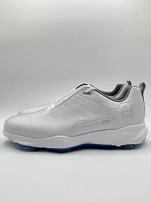 Footjoy Men’s EComfort Golf Size 13 Wide White Blue | 57702 | • $54.99