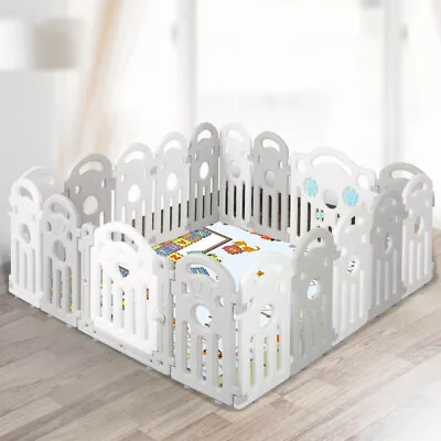 Bopeep Kids Playpen Baby Safety Gate Toddler Fence Child Play Game Toy 18 Panels • $138.99