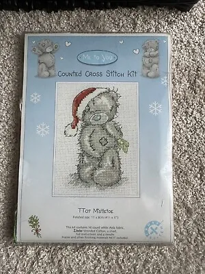 New - Me To You Tatty Teddy - Christmas Cross Stitch Kit - Mistletoe Anchor • £9.99