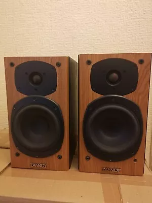 Vintage Tannoy Mercury M1 Cherry Bookshelf Speakers Made In Europe 2 Way Pair • £99.99