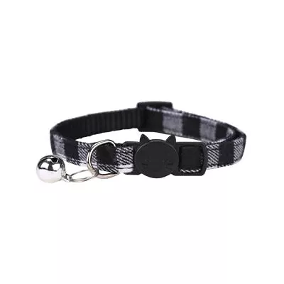 Plaid Cat Collar Buckles Safety Puppy Accessories New Cat Buckle Collars • £2.72
