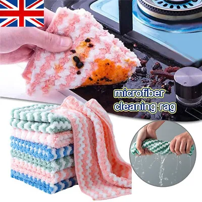 £4.26 • Buy 5Pcs Towel Cleaning - Microfiber Cleaning Rag 2022 NEW ARRIVAL UK