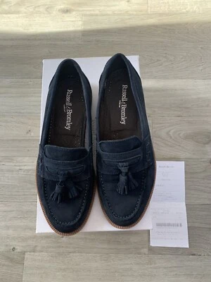 £59.99 • Buy Russell And Bromley Navy Keeble Tassel Loafers 40.5