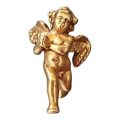 Vintage Women's Metropolitan Museum Of Art Cherub Angel Pendant Gold Tone 1994 • $21.24