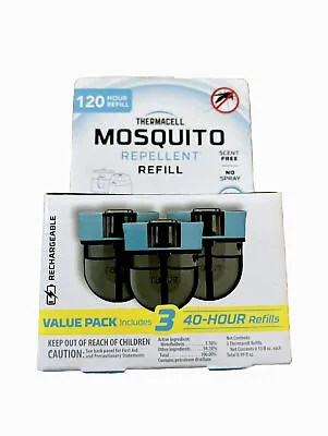 Thermacell Mosquito Repellent Refill  120 Hours Refill 3 X 40 Hours - NEW - • $39.88